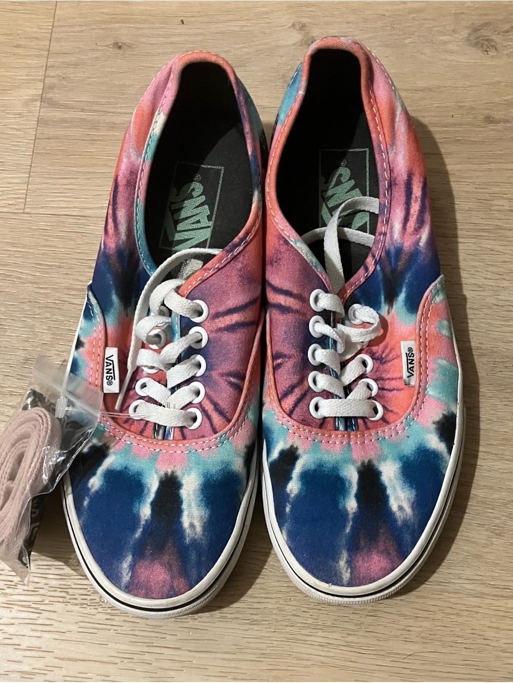 Vans Women Tie-Dye Canvas Sneakers - Pink, Blue, Teal